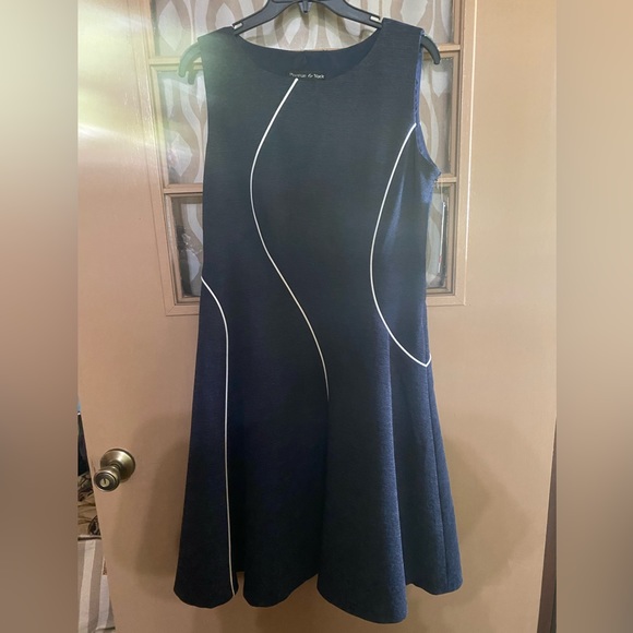 Preston & York Dresses Preston York Dress With Jacket Navy Blue With Some White Poshmark